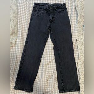 Black Straight Pants